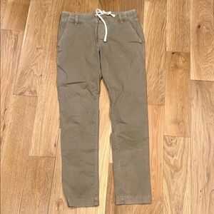 James Perse Khaki Drawstring Pants | Size 28 | Casual‎ Luxe